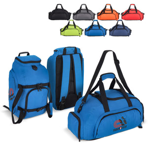 Borsa zaino sportiva Karo R-PET 27L - personalizzabile con logo