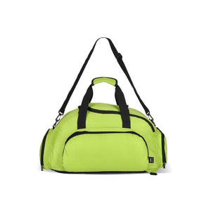 Borsa zaino sportiva Karo R-PET 27L verde - personalizzabile con logo