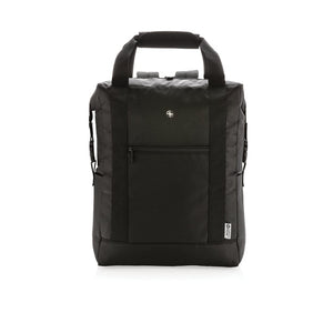 Borsa/zaino termica XXL Swiss Peak senza PVC nero - personalizzabile con logo