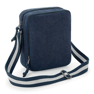 Borsello Mini Vintage blu / UNICA - personalizzabile con logo