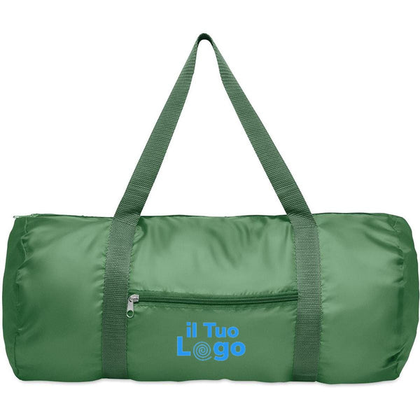 Borsone 190T RPET 20L verde - personalizzabile con logo