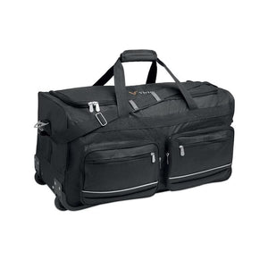Borsone e trolley 600D RPET Nero - personalizzabile con logo