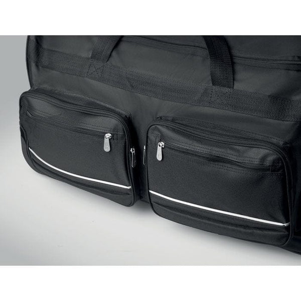 Borsone e trolley 600D RPET Nero - personalizzabile con logo