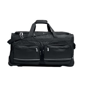 Borsone e trolley 600D RPET Nero - personalizzabile con logo