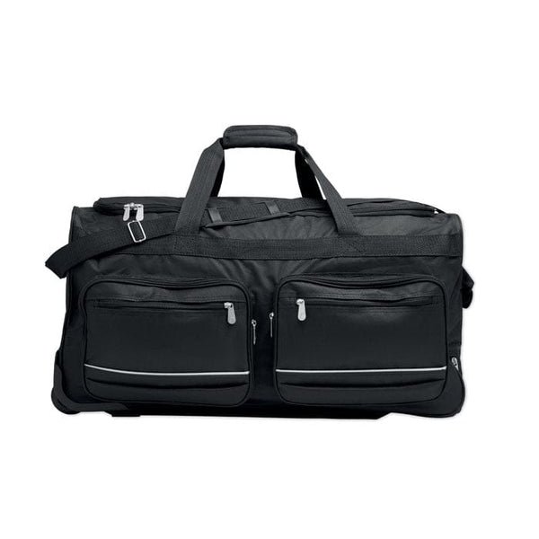 Borsone e trolley 600D RPET Nero - personalizzabile con logo
