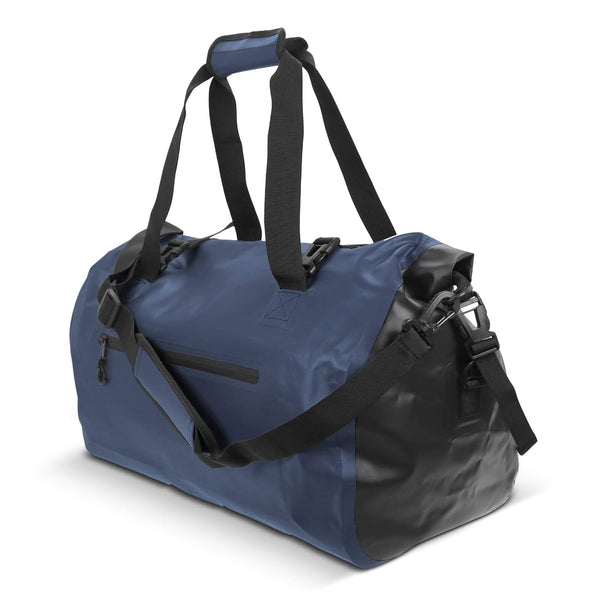 Borsone impermeabile Adventure 40L IPX6 blu navy - personalizzabile con logo