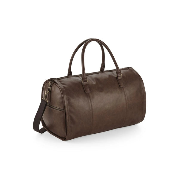 Borsone NuHide Garment Weekender marrone - personalizzabile con logo