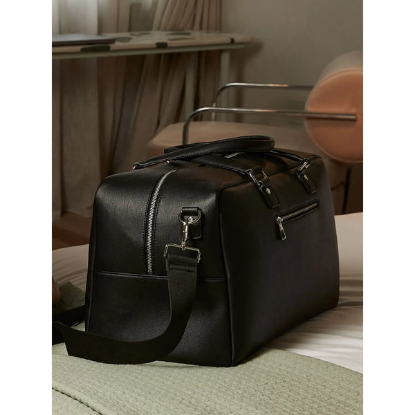Borsone Tailored Luxe Weekender nero - personalizzabile con logo