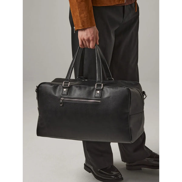 Borsone Tailored Luxe Weekender nero - personalizzabile con logo