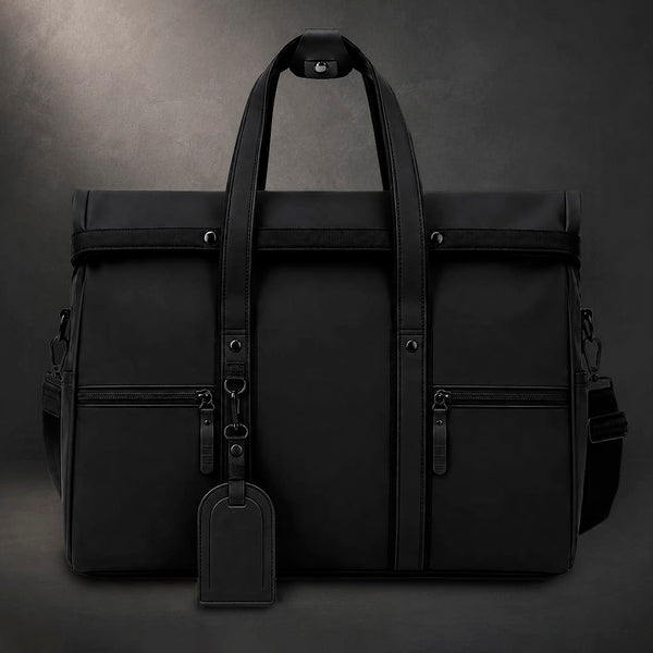 Borsone Velor nero - personalizzabile con logo