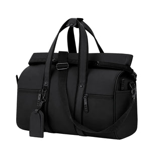 Borsone Velor nero - personalizzabile con logo