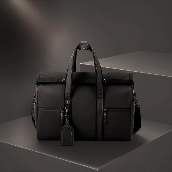 Borsone Velor nero - personalizzabile con logo