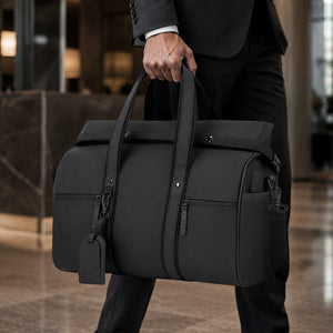 Borsone Velor nero - personalizzabile con logo