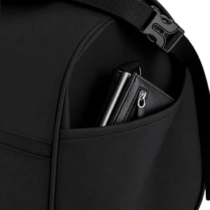 Borsone Velor nero - personalizzabile con logo