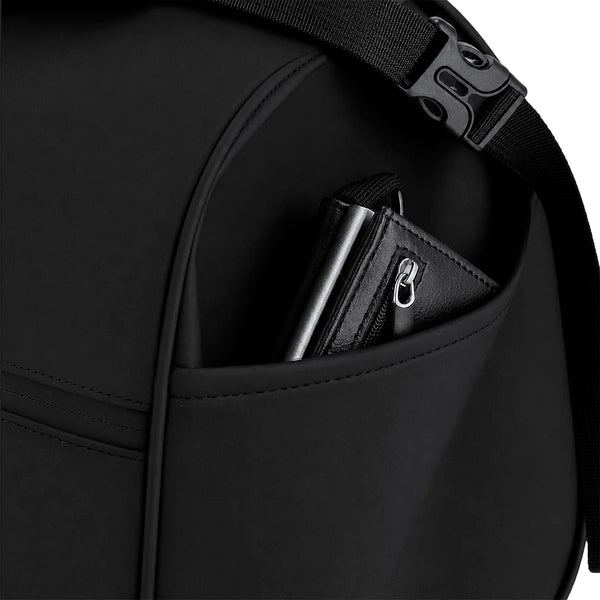 Borsone Velor nero - personalizzabile con logo