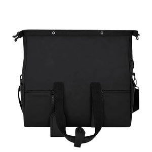 Borsone Velor nero - personalizzabile con logo
