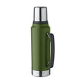 Bottiglia a doppio strato 1L verde - personalizzabile con logo