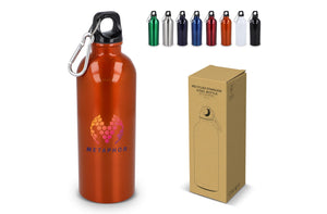 Bottiglia a parete singola in acciaio inossidabile riciclato da 500 ml - personalizzabile con logo