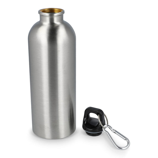 Bottiglia a parete singola in acciaio inossidabile riciclato da 500 ml - personalizzabile con logo