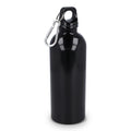 Bottiglia a parete singola in acciaio inossidabile riciclato da 500 ml Nero - personalizzabile con logo