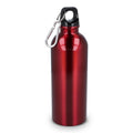 Bottiglia a parete singola in acciaio inossidabile riciclato da 500 ml Rosso - personalizzabile con logo