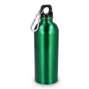 Bottiglia a parete singola in acciaio inossidabile riciclato da 500 ml verde - personalizzabile con logo