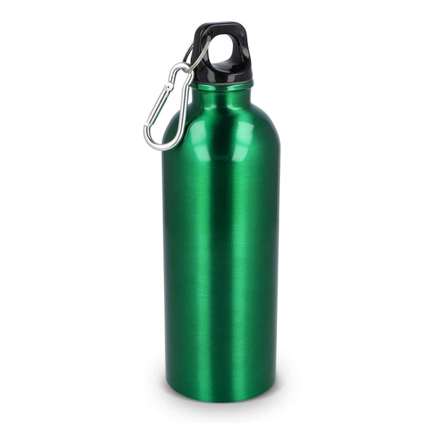 Bottiglia a parete singola in acciaio inossidabile riciclato da 500 ml verde - personalizzabile con logo