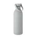 Bottiglia a singolo strato Recycled Inox Grigio - personalizzabile con logo
