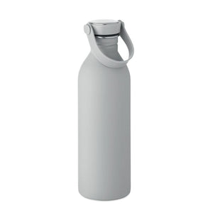 Bottiglia a singolo strato Recycled Inox Grigio - personalizzabile con logo