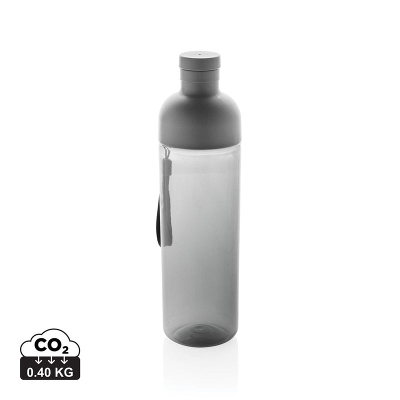 Bottiglia a tenuta stagna in RPET RCS Impact nero - personalizzabile con logo
