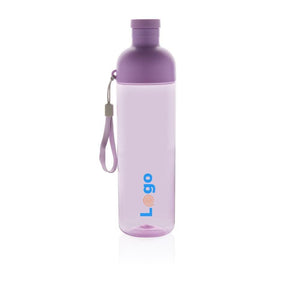 Bottiglia a tenuta stagna in RPET RCS Impact viola - personalizzabile con logo