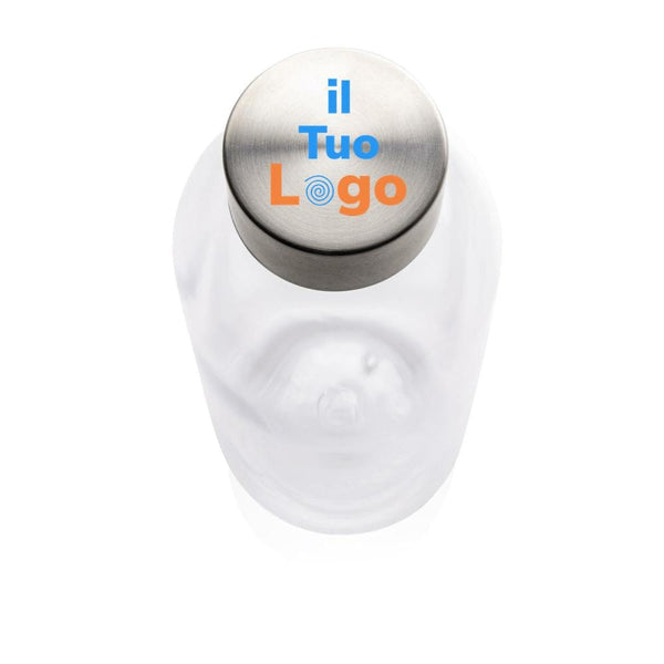 Bottiglia antigoccia con tappo in metallo 620ml - personalizzabile con logo