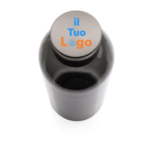 Bottiglia antigoccia con tappo in metallo 620ml - personalizzabile con logo