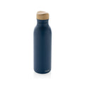 Bottiglia Avira Alcor in acciaio riciclato RCS 600ml blu - personalizzabile con logo