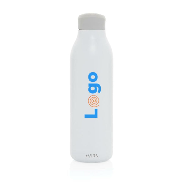 Bottiglia Avira Alok in rAcciaio 360 RCS 600ML bianco - personalizzabile con logo