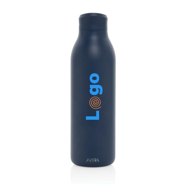 Bottiglia Avira Alok in rAcciaio 360 RCS 600ML blu navy - personalizzabile con logo