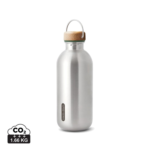 Bottiglia Black+Blum in acciaio 600ml verde oliva - personalizzabile con logo