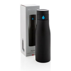 Bottiglia che monitora l’idratazione Aqua - personalizzabile con logo