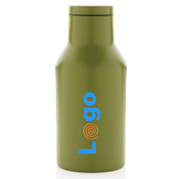 Bottiglia compatta in acciaio riciclato RCS 300ml - personalizzabile con logo