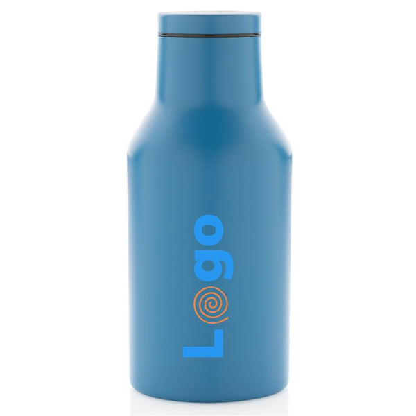 Bottiglia compatta in acciaio riciclato RCS 300ml - personalizzabile con logo