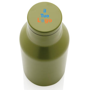 Bottiglia compatta in acciaio riciclato RCS 300ml - personalizzabile con logo
