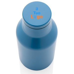 Bottiglia compatta in acciaio riciclato RCS 300ml - personalizzabile con logo