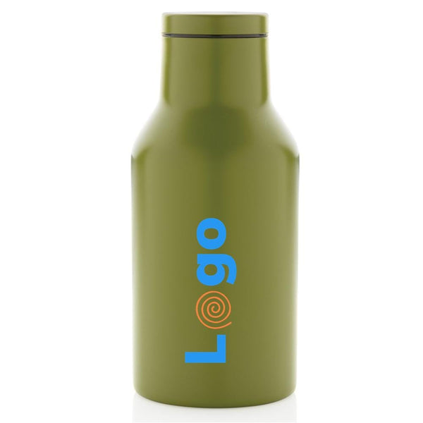 Bottiglia compatta in acciaio riciclato RCS 300ml - personalizzabile con logo