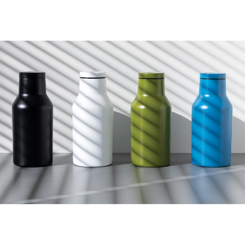 Bottiglia compatta in acciaio riciclato RCS 300ml - personalizzabile con logo
