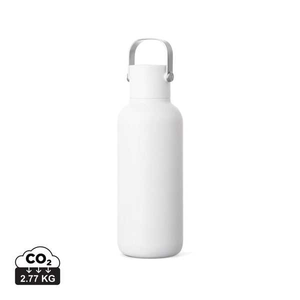 Bottiglia con beccuccio VINGA Cael in rAcciaio RCS 600ML bianco - personalizzabile con logo