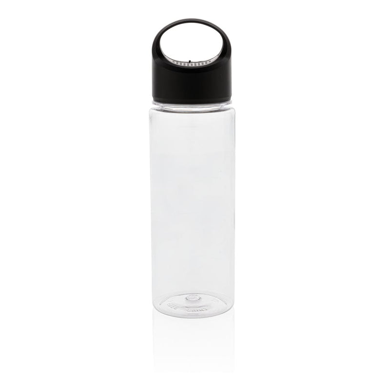 Bottiglia con speaker wireless nero - personalizzabile con logo