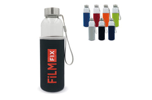 Bottiglia d'acqua con custodia 500ml - personalizzabile con logo