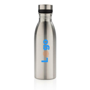 Bottiglia deluxe in acciaio riciclato RCS 500 ML - personalizzabile con logo