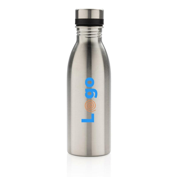 Bottiglia deluxe in acciaio riciclato RCS 500 ML - personalizzabile con logo