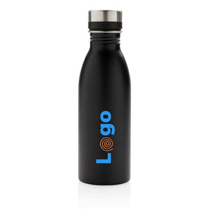 Bottiglia deluxe in acciaio riciclato RCS 500 ML - personalizzabile con logo